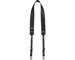 The Hantler Camera Neck strap Classic Black - Leather - Black - 5 Year Warranty