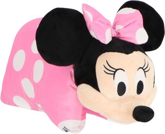 4KidsOnly Mister License Minnie Mouse 2 in 1 knuffel kussen