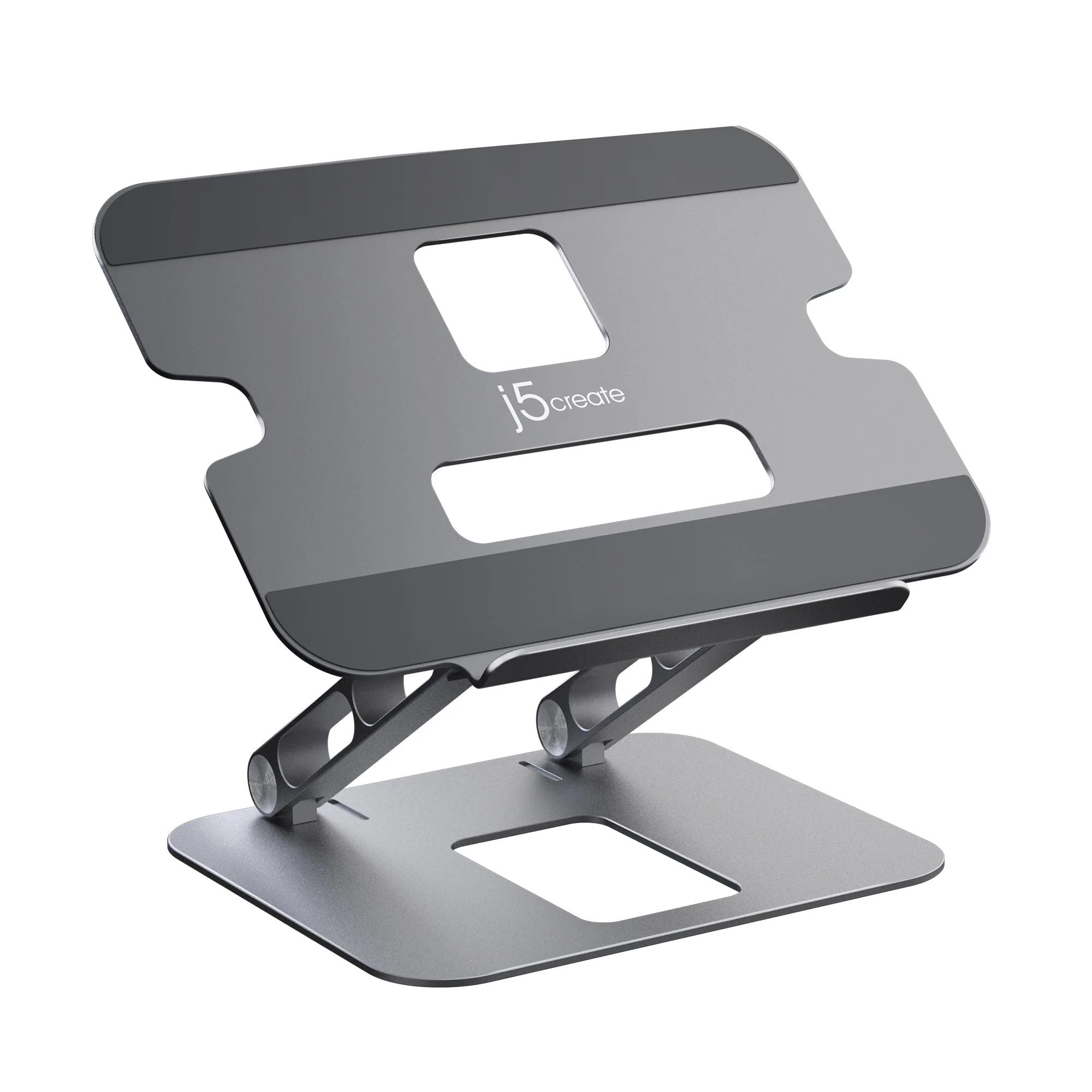 j5create JTS127-N Multi-Angle Laptop Stand - Aluminium - Black/Grey