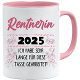 Grappig pensioen cadeau koffiemok voor gepensioneerde - Gepensioneerde 2025 "Ik heb heel lang voor deze mok gewerkt - Grappig afscheidscadeau voor pensionering - afscheidscadeau.