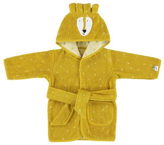 Trixie Mr. Lion badstof badjas okergeel 80/86 - Mannen