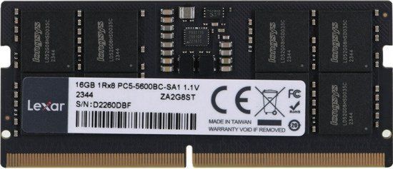 Pamięć Lexar LD5S16G56C46ST-BGS geheugenmodule 16 GB DDR5 5600 MHz