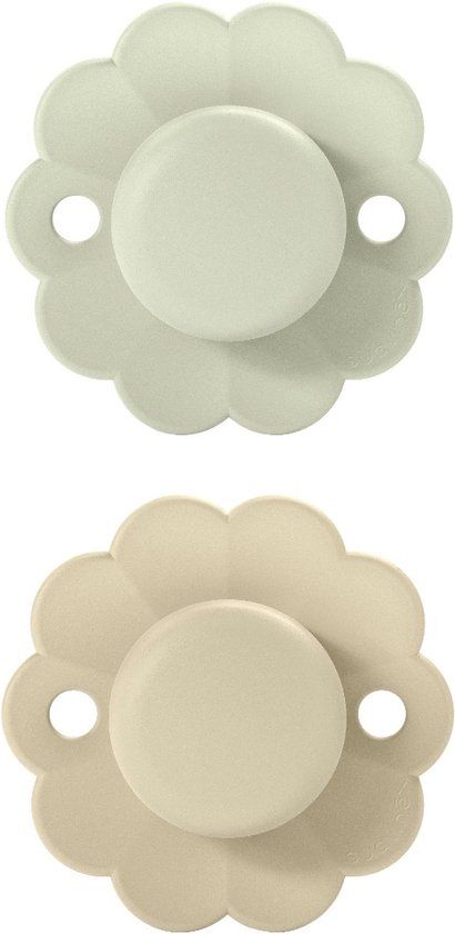 Suavinex Wonder Reversible Duo Aqua/Gray 0-6m 2 stuks Silicone Fopspenen
