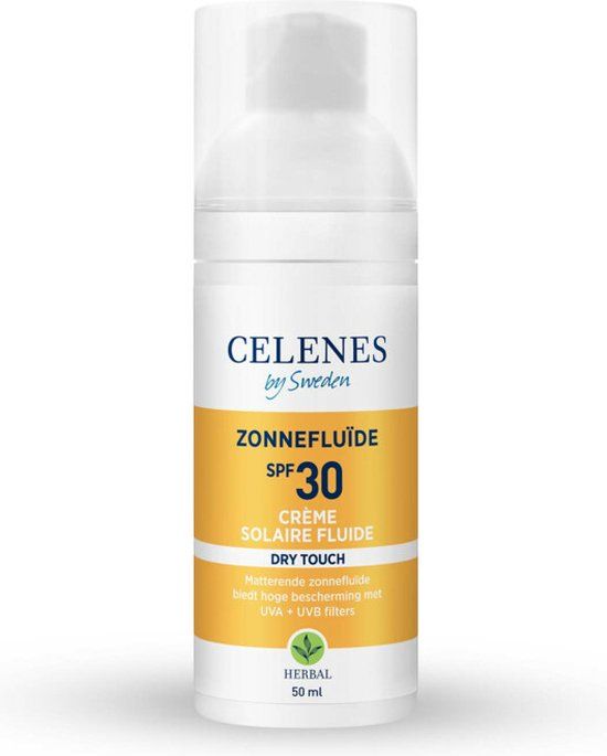 Celenes by Sweden Dry Touch Zonnebrand SPF30+ - 50ml - Alle huidtypes