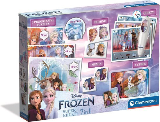 Clementoni Super Edukit Disney Frozen 2, Bordspellen, Educatief Speelgoed 3-5 Jaar - 18110