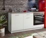 PREISBRECHER Einbauküche Weiß matt - 160x85x60 (BxHxT)