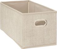 5Five Opbergmand/kastmand - beige - linnen - 7 liter - 31 x 15 x 15 cm