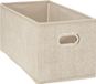 5Five Opbergmand/kastmand - beige - linnen - 7 liter - 31 x 15 x 15 cm