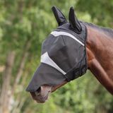 Shires Vliegenmasker met oren en neus Jet Black - Cob