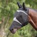 Shires Vliegenmasker avec oreilles et nez Jet Black - Cob