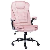 VidaXL Kantoorstoel fluweel roze