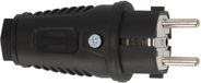 Brennenstuhl CEE 7/7 geaarde stroomstekker | recht | rubber | IP54