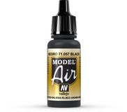 Vallejo Model Air Acrylverf - Zwart - 17 ml