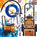 Rosfix Airless Verfspuit Strong SOS03 Orange Storm - 3500W Borstelloze, 18L/min - 22MPa, 8m Slang
