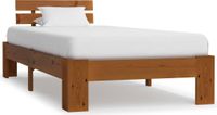 Maison Exclusive - Cadre de lit sans matelas brun miel 100x200cm bois pin massif