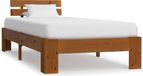 Maison Exclusive - Cadre de lit sans matelas brun miel 100x200cm bois pin massif