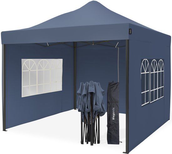 LifeGoods Partytent - 3x3 m - Donkerblauw