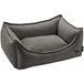 HUNTER Hondensofa LIVINGSTON, elegant hondenbed met hoge rand, zachte structuurstof, comfortabele vulling, afneembare & wasbare hoes, kleur: antraciet, maat: M