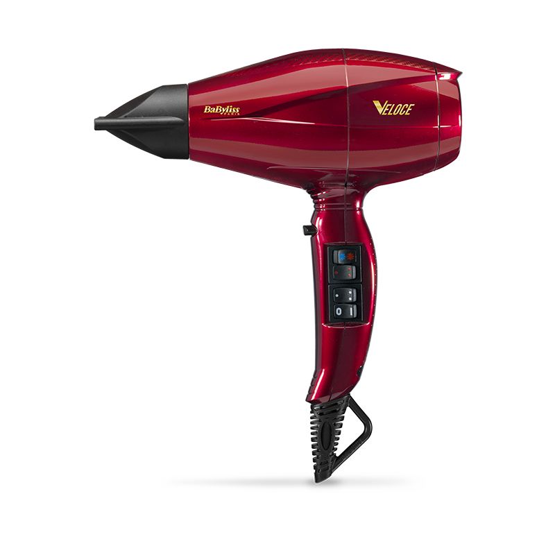 BaByliss Veloce - Föhn - 2200W - Zwart/Rood