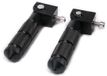 CHEN LONG SARL Repose-pieds - 1 paire/2 pièces - Repose-pieds - Repose-pieds Vélo - Universel 8 mm - Pliable à 90 degrés - Aluminium - Repose-pieds Vélo Arrière - Accessoires Vélo - Noir