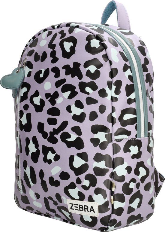 Zebra Trends Panter Rugzak - Lila - Rugtas - Schooltas - Meisjes - Tablet vak - Panter print