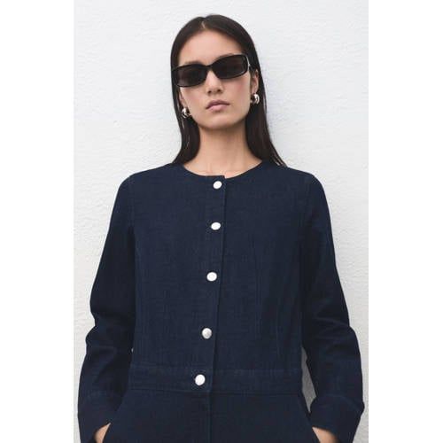 Mango dark blue denim jumpsuit