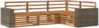 vidaXL - Naturel Acacia Hout Hoekbank Set