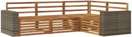 vidaXL - Naturel Acacia Bois d'angle Ensemble