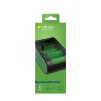 GP Batteries GP ReCyko B631 - USB Batterij Oplader voor AA, AAA, C, 9V NiMH Batterijen - Groen