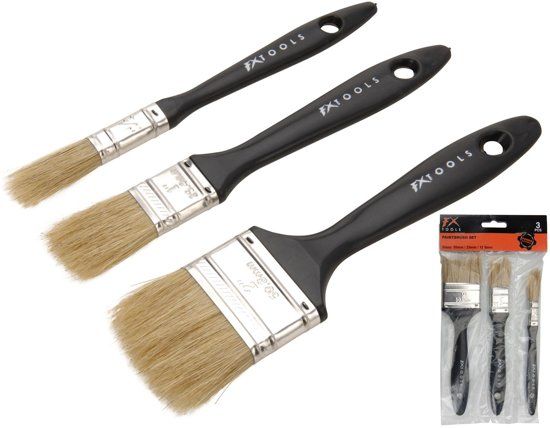 GS Quality Products Kwastenset 3-delige - kwast 3x