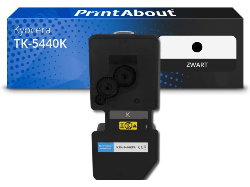 PrintAbout Toner TK-5440K Zwart Hoge capaciteit geschikt voor Kyocera