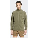 Adidas Terrex Terrex Multi Essentials Fleece Jack Met Lange Ritssluiting - Heren - Groen