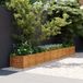 Maison Exclusive - Rehausseur de jardin, 386 x 50 x 36 cm, version acier Corten