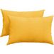 Coussin de canapé 2 pièces jaune clair 60 x 40 cm