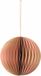 Broste Copenhagen papieren kerstbal bruin/roze 9 cm