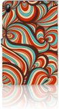 B2Ctelecom Samsung Galaxy Tab S7 FE | S7+ | S8+ Hoes Retro Book Case Kunstleer/Siliconen/TPU Abstract/Design