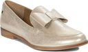 Maciejka Élégant pantoufle pour femme en cuir naturel or avec talon de 2 cm, modèle 0409910001