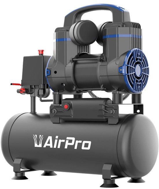 Airpro Compressor olievrij 1.2pk 8L tank 230V