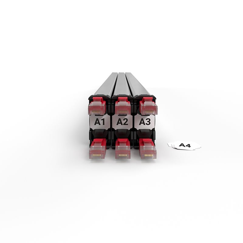 PATCHBOX Identificatie-etiketten - Wit, Papier, 96 stuks