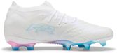 Puma Voetbalschoenen Future 9 Ultimate FG Unisex Volwassenen Synthetisch/Textiel Wit/Blauw/Roze Maat 42.5