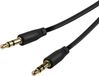 Vivanco VVAJACFLAT05MMGK câble audio 0,5 m 3,5 mm TRS Noir