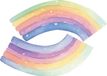 Ambiance Sticker Vliesbehang Voorgelijmd Reuzenmuurschilderingen Regenboog Fresco - H170 x L120 cm