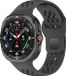 By Qubix - Siliconen sportband Holes Style - Zwart - Geschikt voor Samsung Galaxy Watch Ultra / Ultra 2 - 47mm