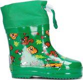 Playshoes Korte Regenlaarzen Bosdieren Groen Maat 26