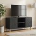 Maison Exclusive - Meuble TV : 102 x 34,5 x 50 cm, noir, en panneau de particules