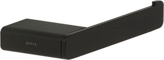 Geesa Shift Toiletrolhouder Zwart Mat Links - 15 Jaar Garantie