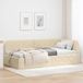 Maison Exclusive - Cadre de lit d'angle crème 100 x 200 cm tissu
