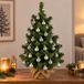 Merkloos / Sans marque Mini kerstboom 75 cm - 40x mintgroene kerstballen - 81 takken - kunstkerstboom