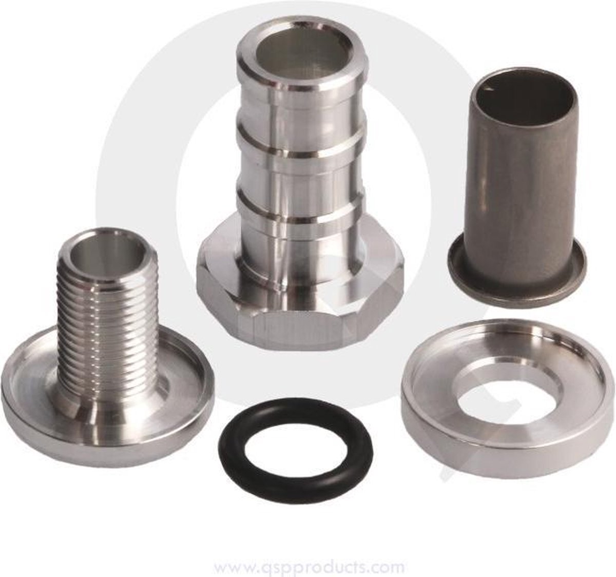 QSP Products Zelf afsluitbare fitting 13 mm aluminium