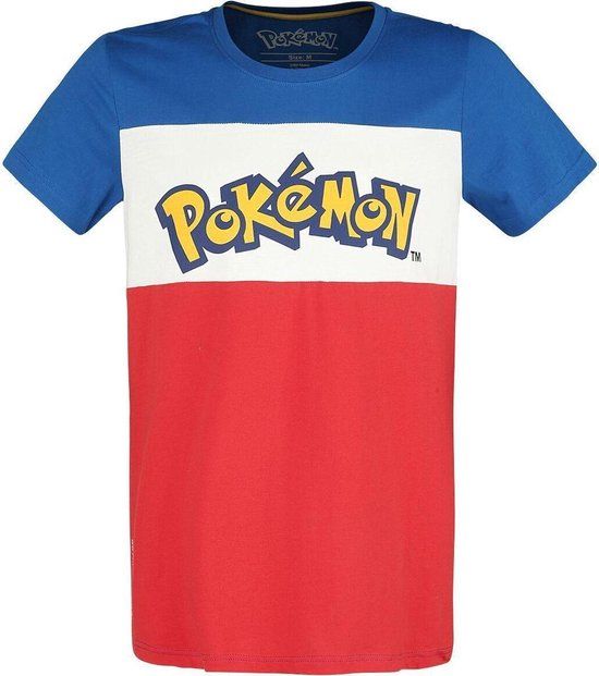 Pokémon Colour Block T-shirt - Unisex - XL - Multicolours